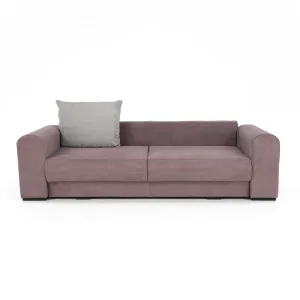Extra priestranná pohovka, fialová/staroružová/béžová, GILEN BIG SOFA
