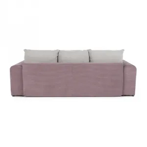 Extra priestranná pohovka, fialová/staroružová/béžová, GILEN BIG SOFA