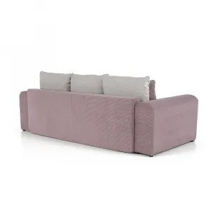 Extra priestranná pohovka, fialová/staroružová/béžová, GILEN BIG SOFA