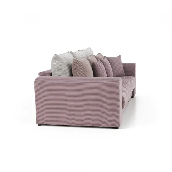 Extra priestranná pohovka, fialová/staroružová/béžová, GILEN BIG SOFA