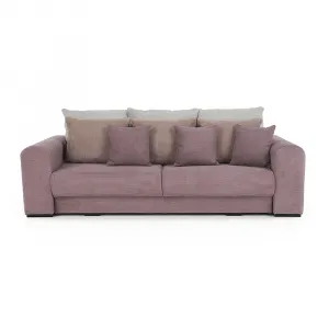 Extra priestranná pohovka, fialová/staroružová/béžová, GILEN BIG SOFA
