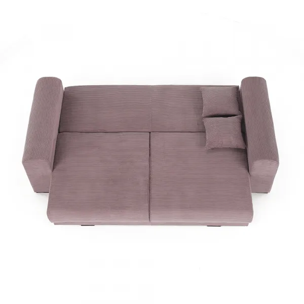 Extra priestranná pohovka, fialová/staroružová/béžová, GILEN BIG SOFA