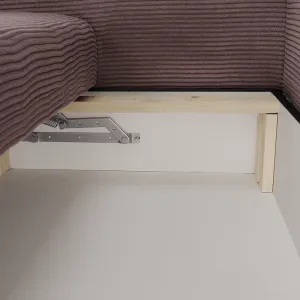 Extra priestranná pohovka, fialová/staroružová/béžová, GILEN BIG SOFA