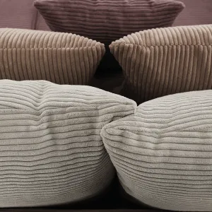 Extra priestranná pohovka, fialová/staroružová/béžová, GILEN BIG SOFA