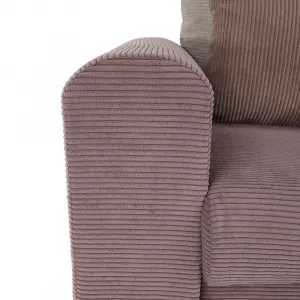 Extra priestranná pohovka, fialová/staroružová/béžová, GILEN BIG SOFA