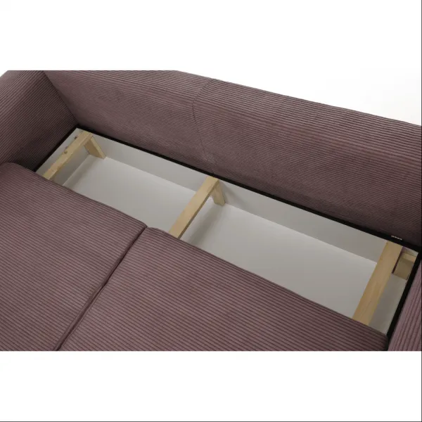 Extra priestranná pohovka, fialová/staroružová/béžová, GILEN BIG SOFA