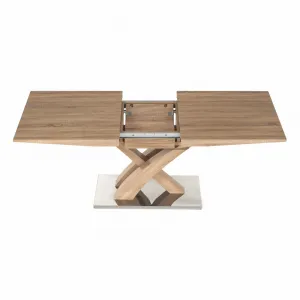Jedálenský stôl, dub, 160-200x90 cm, BONET NEW TYP 2