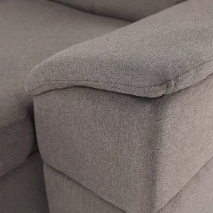 Sedacia súprava, sivohnedá Taupe, pravá, SEGORIA ROH U