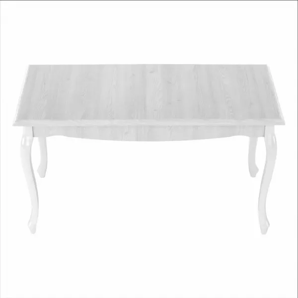 Jedálenský stôl DA19, sosna biela, 146x76 cm, VILAR