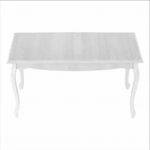 Jedálenský stôl DA19, sosna biela, 146x76 cm, VILAR