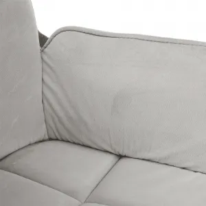 Jedálenská stolička, sivá Velvet látka/látka, CHIMENA