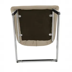 Jedálenská stolička, sivohnedá Taupe Velvet látka/látka, CHIMENA
