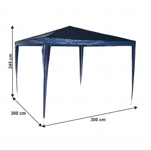 Záhradný altánok 3x3 m, modrá, GOTAN