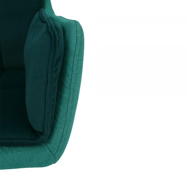 Jedálenská stolička, smaragdová Velvet látka/látka, CHIMENA