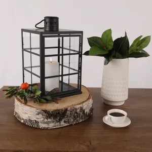 Lampáš-svietnik, 32,5 cm, čierna, ELIJAR TYP 1