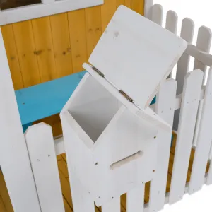 Drevený záhradný domček s lavičkou, verandou a poštovou schránkou, BULEN