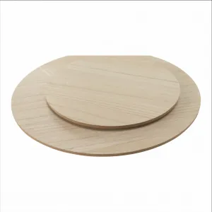 Príručné stolíky, set 2 ks, prírodná/biela, DALUX