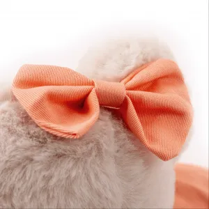 Plyšový medvedík, smotanová/oranžová, 45cm, MADEN GIRL TYP1