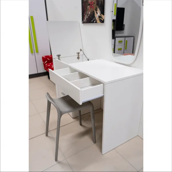 Viacúčelový stôl/stôl pre krajčírky, biela, TAILOR