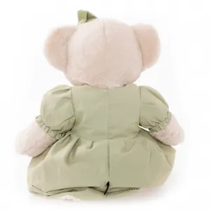 Plyšový medveď, smotanová/zelená, 65cm, MADEN GIRL TYP2