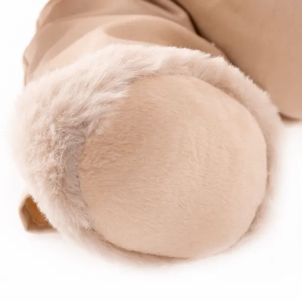 Plyšový medvedík, smotanová/oranžová, 45cm, MADEN BOY TYP1