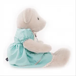 Plyšový medveď, smotanová/modrá, 65cm, MADEN GIRL TYP2