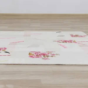 Koberec, vzor romantic, viacfarebný, 80x200, ADELINE