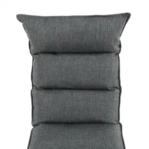Relaxačné kreslo, látka sivá, LOTA NEW