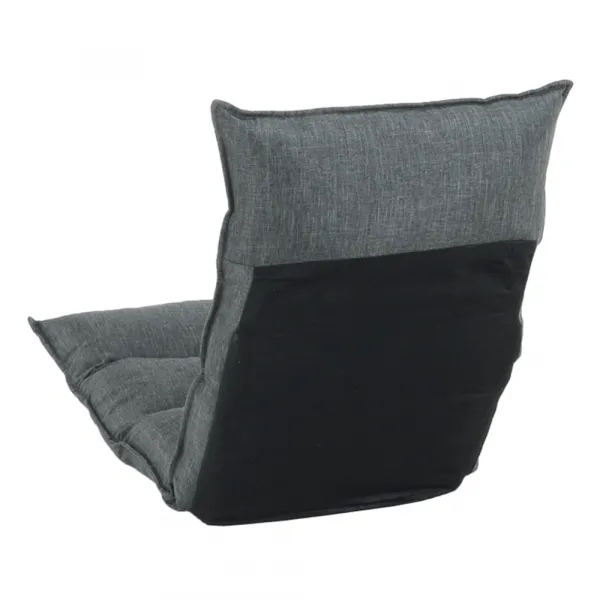 Relaxačné kreslo, látka sivá, LOTA NEW