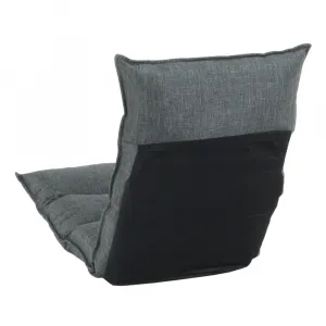 Relaxačné kreslo, látka sivá, LOTA NEW