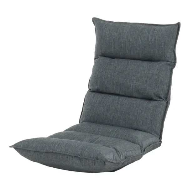 Relaxačné kreslo, látka sivá, LOTA NEW