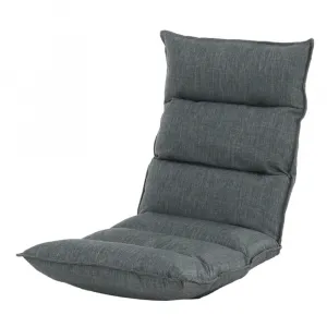 Relaxačné kreslo, látka sivá, LOTA NEW