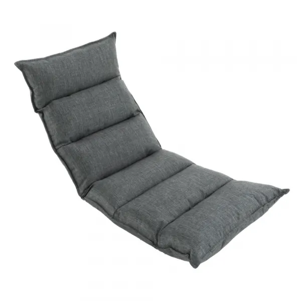Relaxačné kreslo, látka sivá, LOTA NEW