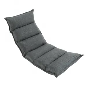 Relaxačné kreslo, látka sivá, LOTA NEW