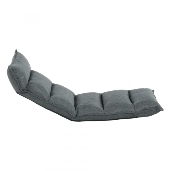 Relaxačné kreslo, látka sivá, LOTA NEW