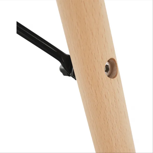 Jedálenský stôl, biela/buk, priemer 90 cm, GAMIN 2 NEW 90
