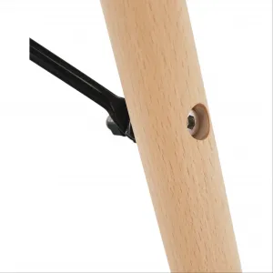 Jedálenský stôl, biela/buk, priemer 90 cm, GAMIN 2 NEW 90