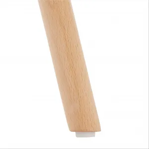 Jedálenský stôl, biela/buk, priemer 90 cm, GAMIN 2 NEW 90