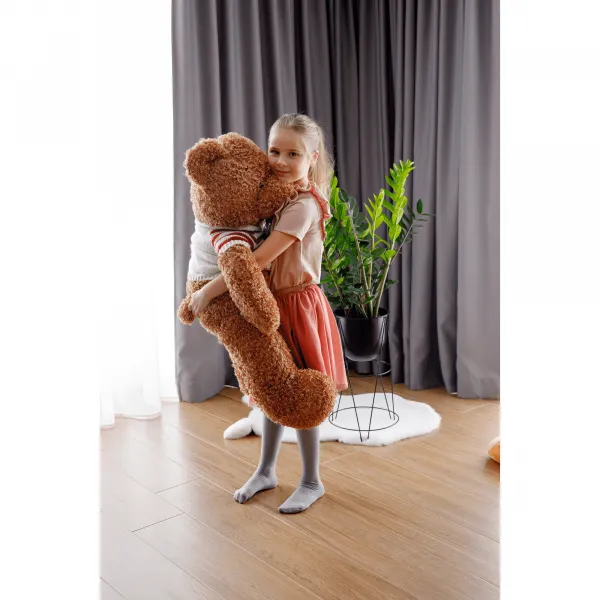 Plyšový medveď, svetlohnedá, 113cm, BOWEN