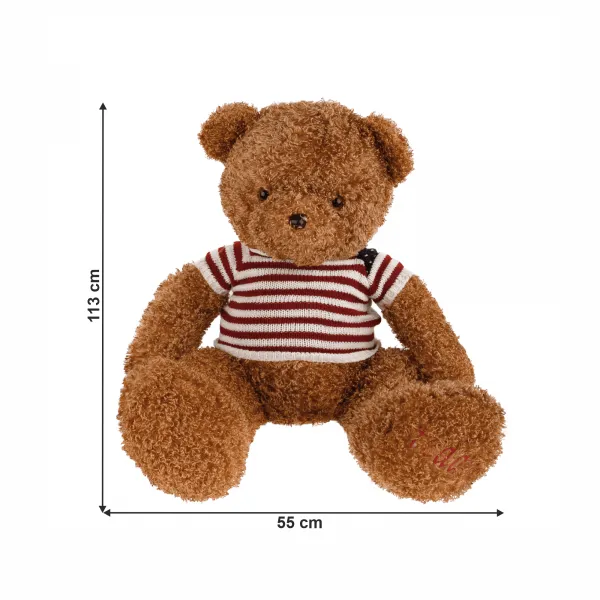 Plyšový medveď, svetlohnedá, 113cm, BOWEN