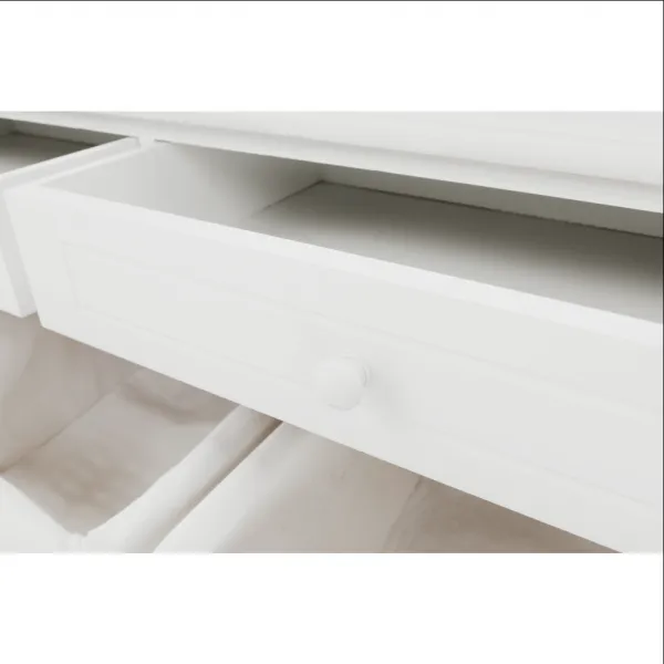 Lavica s úložným priestorom, biela, BLANCO SY1232