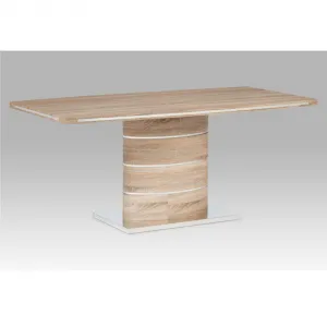 Jedálenský stôl, MDF, dub sonoma, 180x90 cm, AMAR