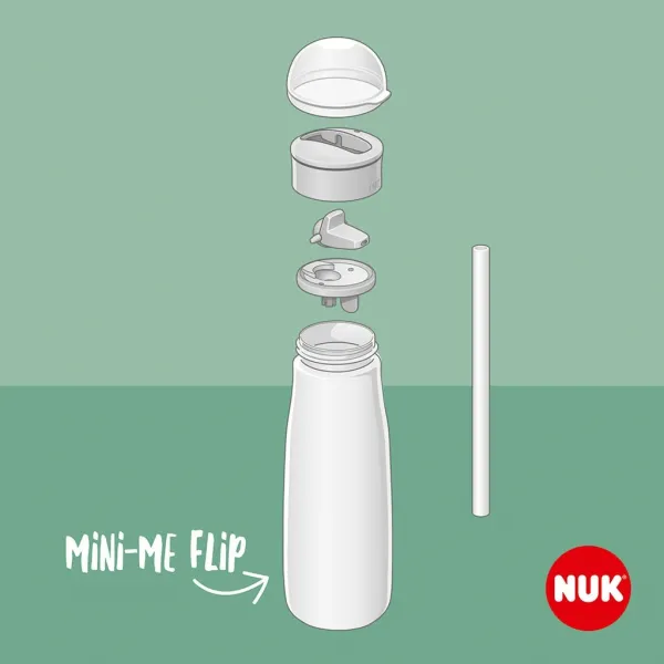 Detská fľaša NUK Mini-Me Flip 450 ml (12+ m.) green