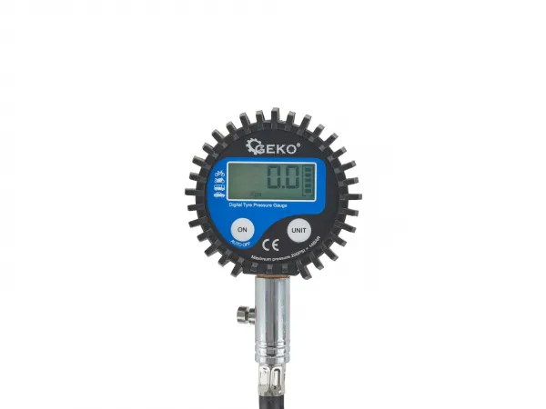 Geko Manometer digitálny na meranie tlaku pneu, 0-13,8 bar