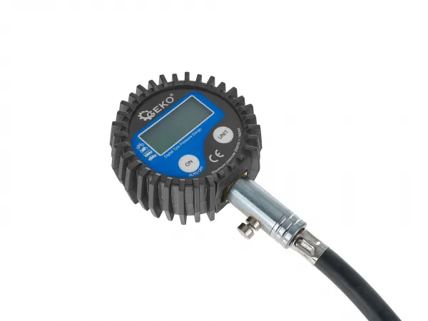 Geko Manometer digitálny na meranie tlaku pneu, 0-13,8 bar