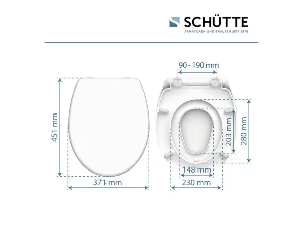 Schütte Duroplastová WC doska s integrovanou detskou doskou