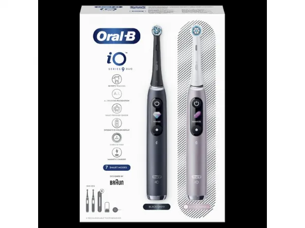 Oral-B iO Series 9 DUO Black/Rose elektrický zubní kartáček