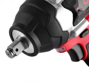 ONEVAN 1/2" 1800 N·m Momentový Bezuhlíkový Elektrický Rázový Uťahovák | Pre 18V Batériu Makita. Červeno čierna farba