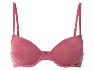 esmara® Dámska vystužená podprsenka, 2 kusy (85C, červená/bledoružová)