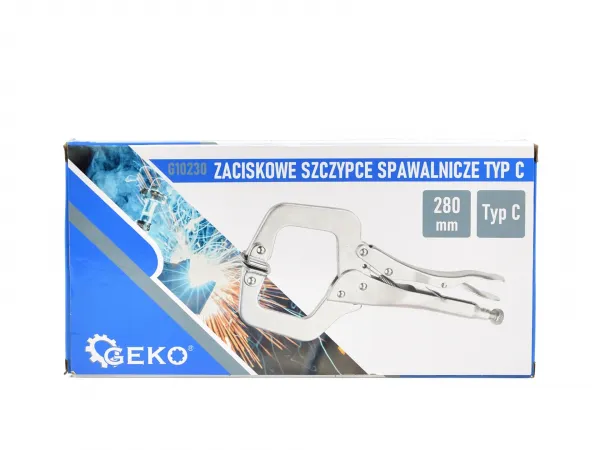 Geko Upínacie zváracie kliešte 280mm C typ